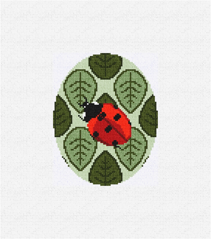 Garden Ladybug Needlepoint Ornament Kit