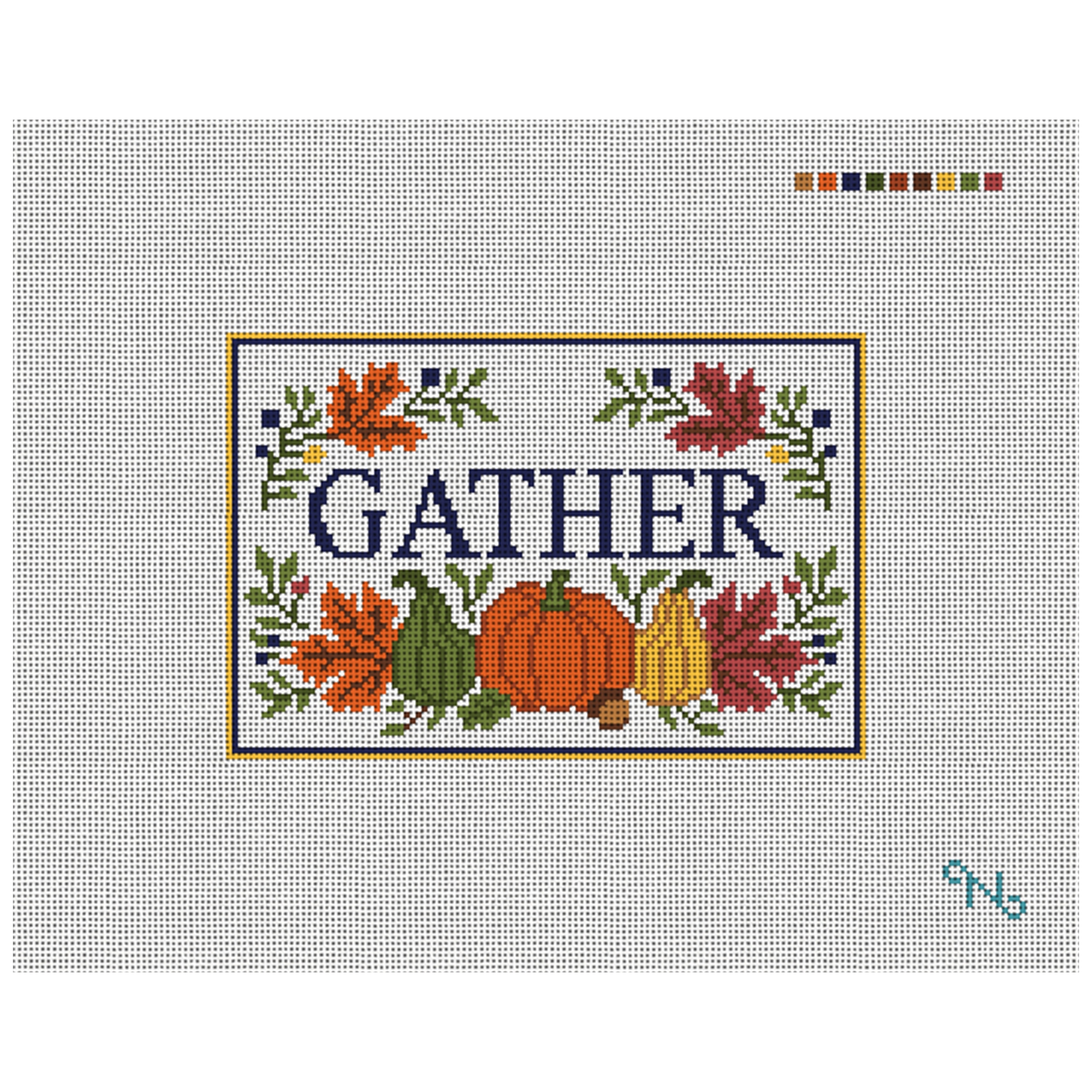 Gather Around Needlepoint Door Hanger Kit