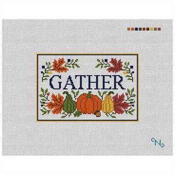 Gather Around Needlepoint Door Hanger Kit