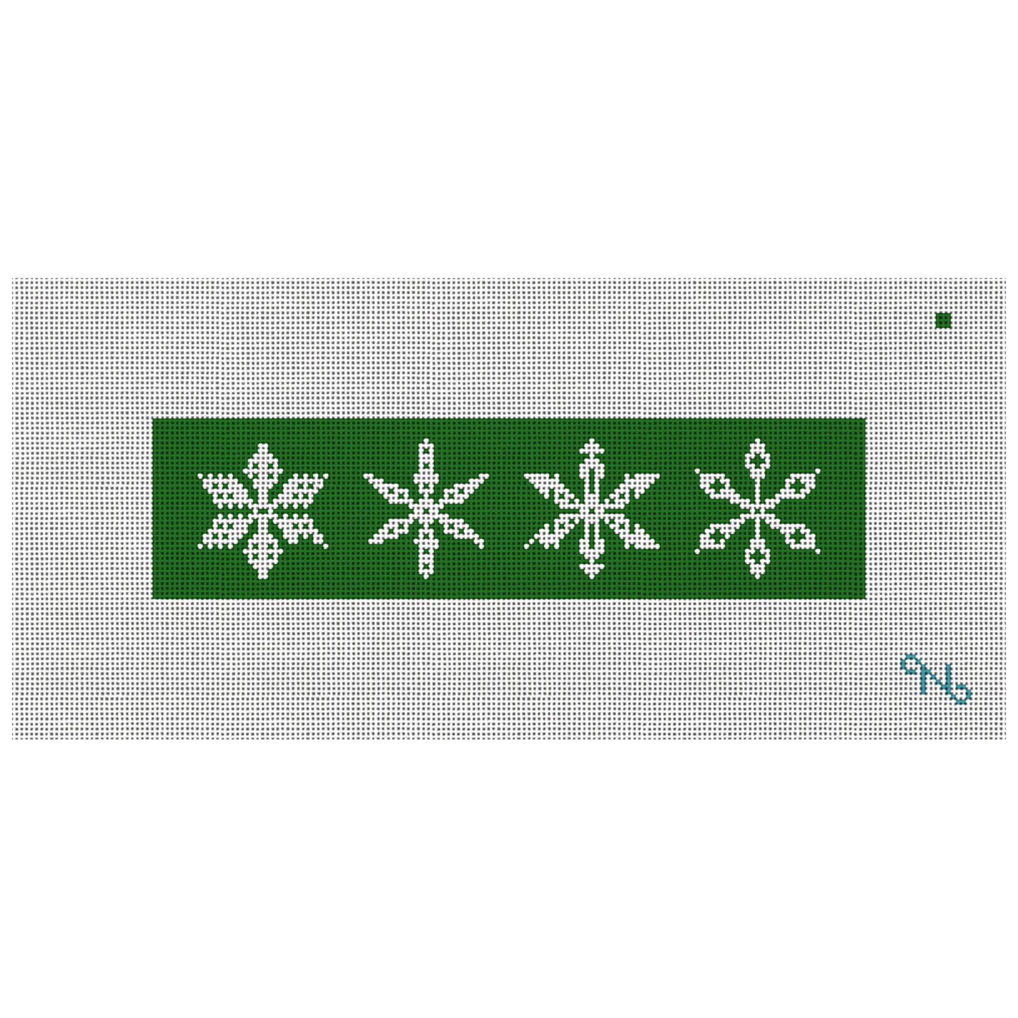 Gentle Snowflakes Stocking Cuff Needlepoint Kit