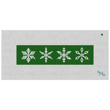 Gentle Snowflakes Stocking Cuff Needlepoint Kit