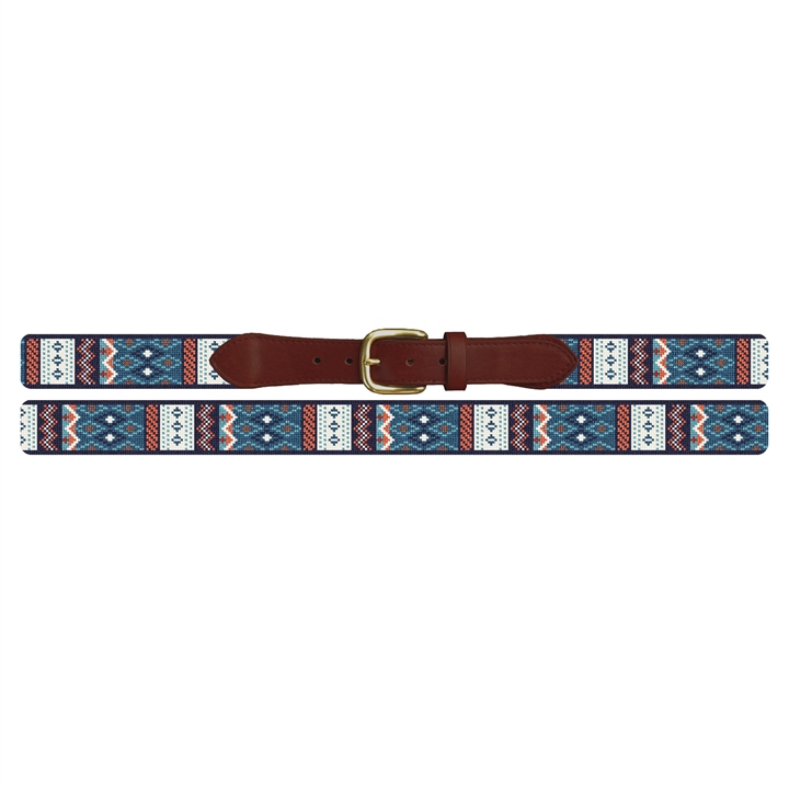 Geometric Needlepoint Belt 