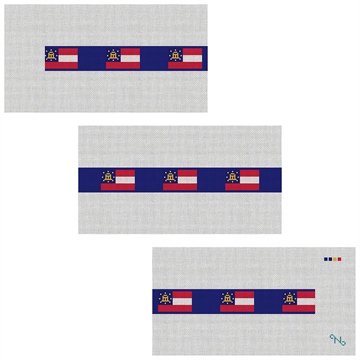 Georgia Flag Needlepoint Belt Kit