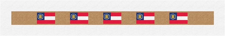 Georgia Flag Needlepoint Dog Collar Kit