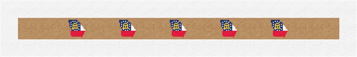Georgia State Needlepoint Dog Collar Kit