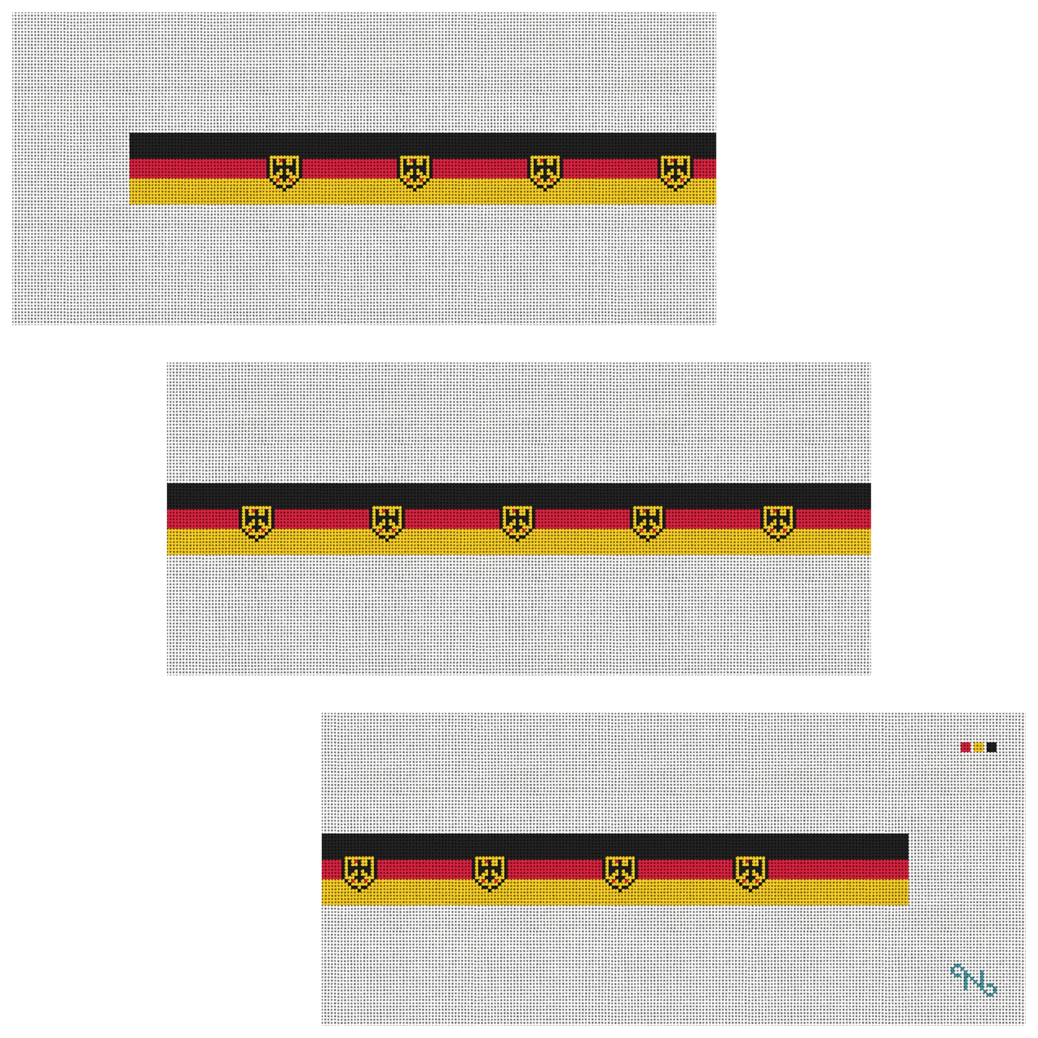 German Flag Needlepoint Belt Kit