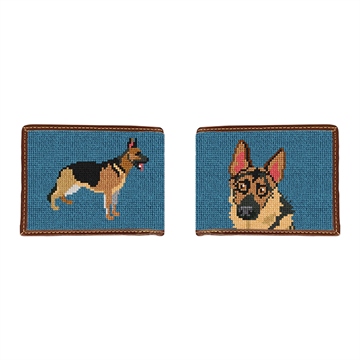 German Shepherd Needlepoint Wallet