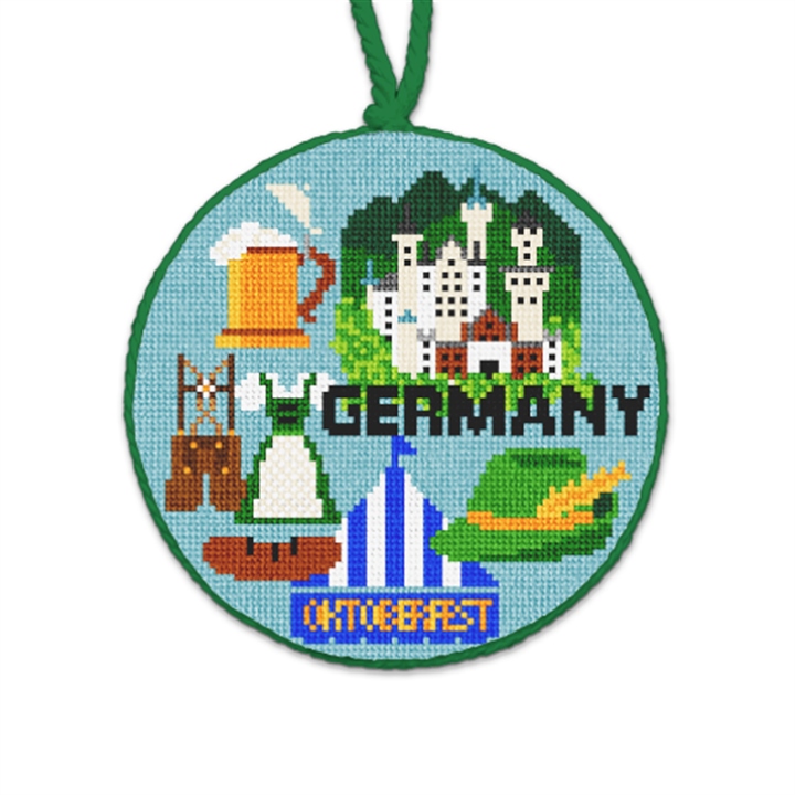 Germany Needlepoint Ornament