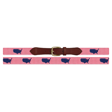 Gingham America Needlepoint Belt