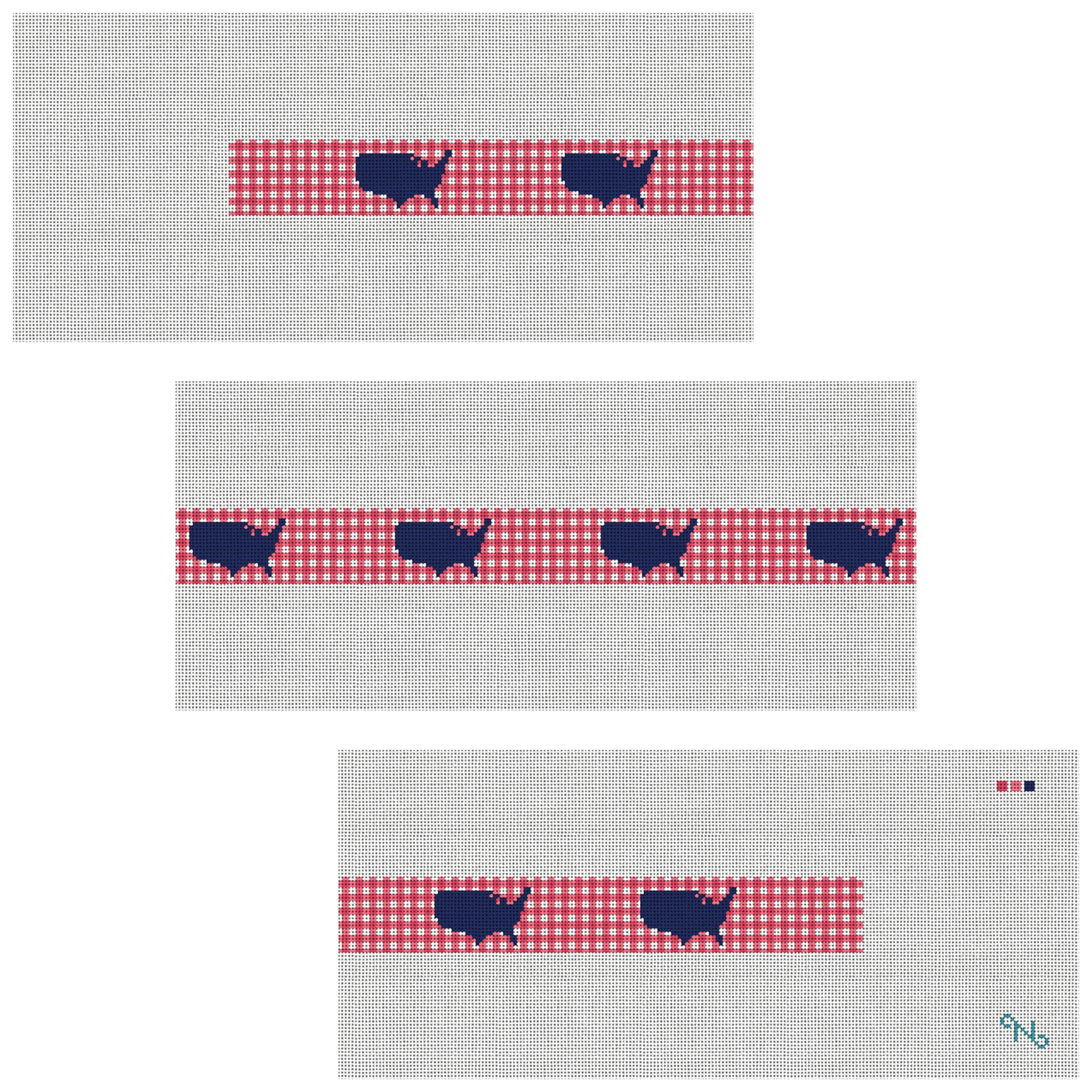Gingham America Needlepoint Belt Kit