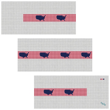 Gingham America Needlepoint Belt Kit