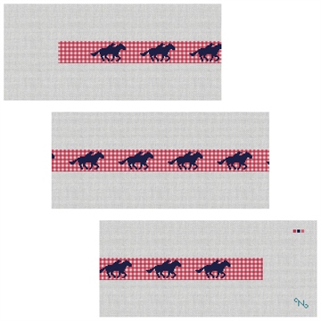 Gingham Derby Needlepoint Belt Kit