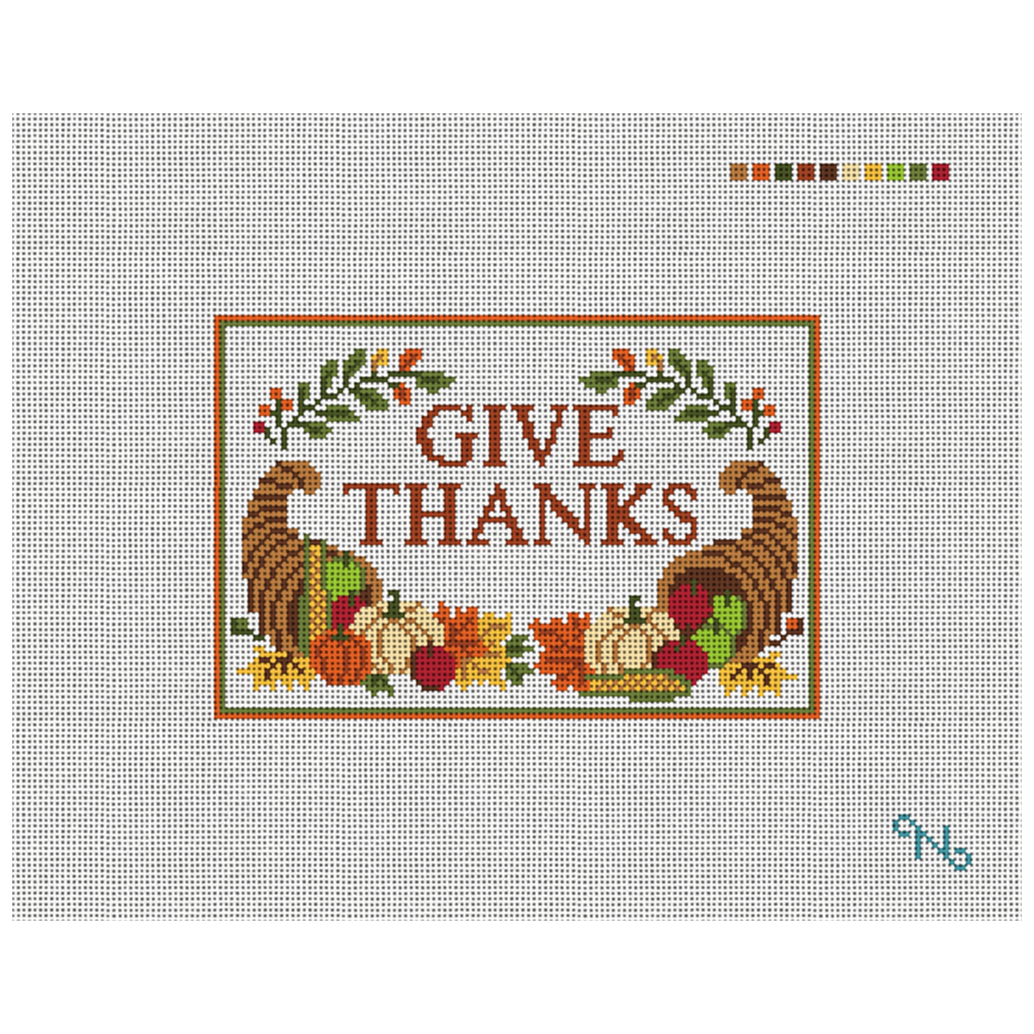 Give Thanks Needlepoint Door Hanger Kit