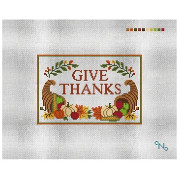 Give Thanks Needlepoint Door Hanger Kit