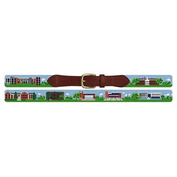 Glassboro New Jersey Landscape Needlepoint Belt