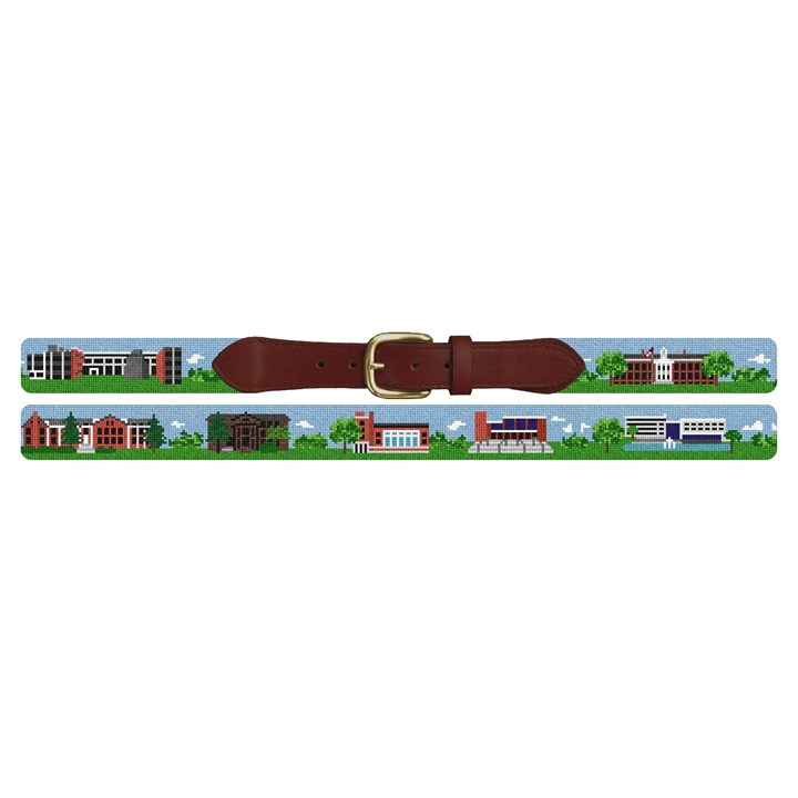 Glassboro New Jersey Landscape Needlepoint Belt