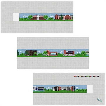 Glassboro New Jersey Needlepoint Belt Kit Stitched Preview
