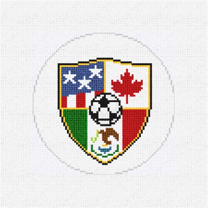 Global Soccer Champions Needlepoint Ornament Kit