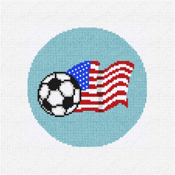 Global Soccer United Needlepoint Ornament Kit