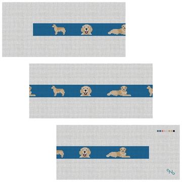 Golden Retriever Needlepoint Belt Kit