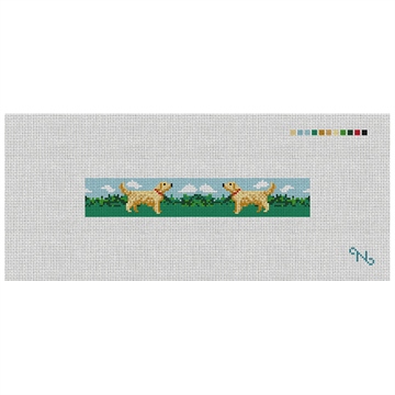 Golden Retriever Needlepoint Key Fob Kit