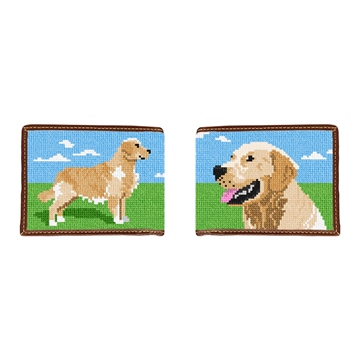 Golden Retriever Needlepoint Wallet