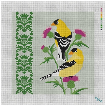 Goldfinch Needlepoint Kit
