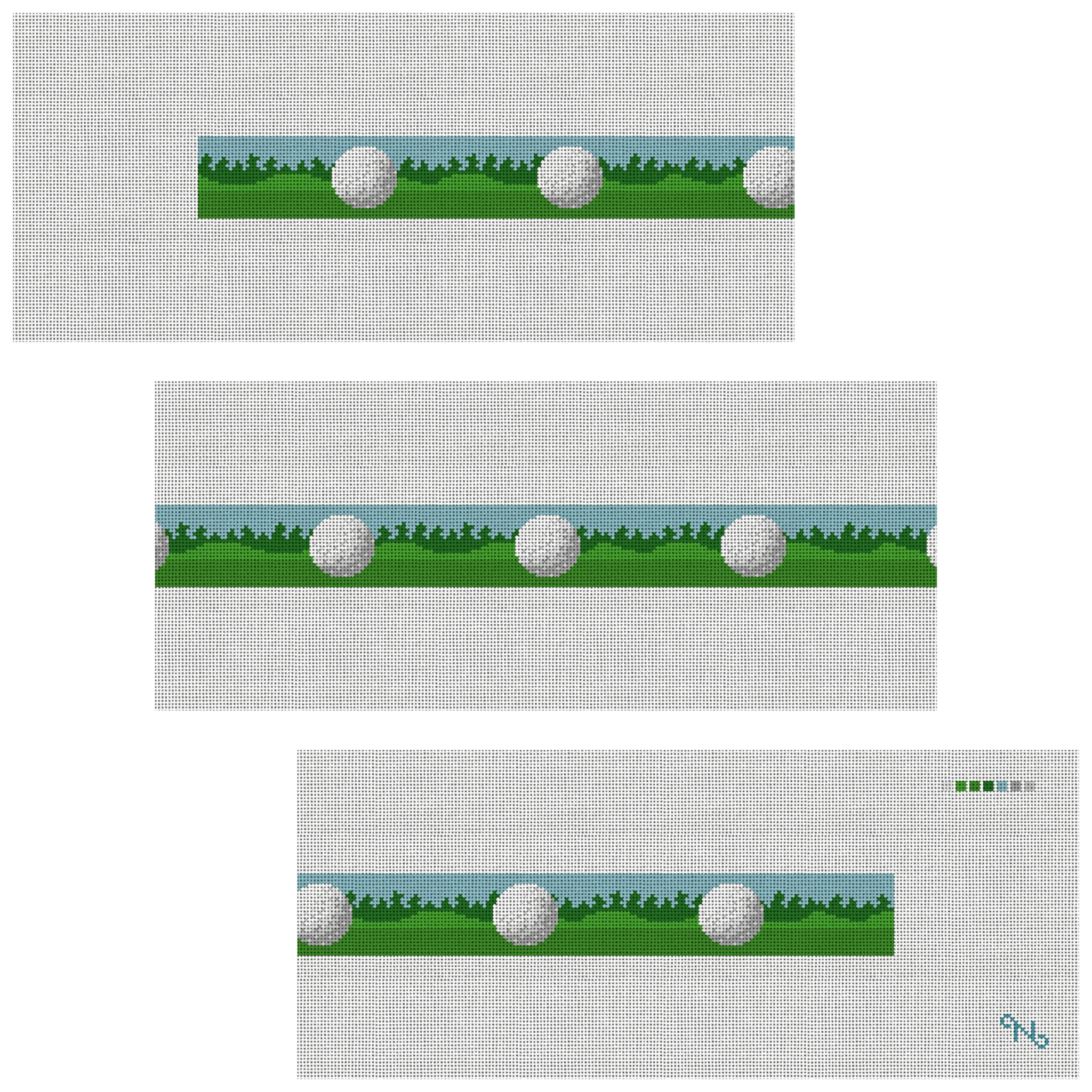 Golf Ball Needlepoint Belt Kit