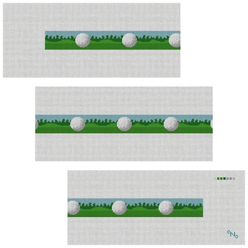 Golf Ball Needlepoint Belt Kit