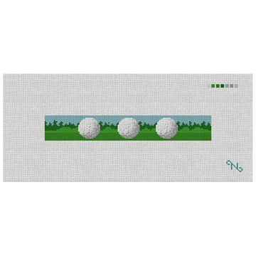 Golf Ball Needlepoint Key Fob Kit