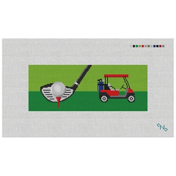 Golf Needlepoint Wallet Kit