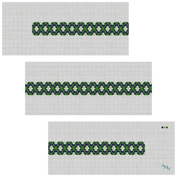 Golfer's Argyle Needlepoint Belt Kit