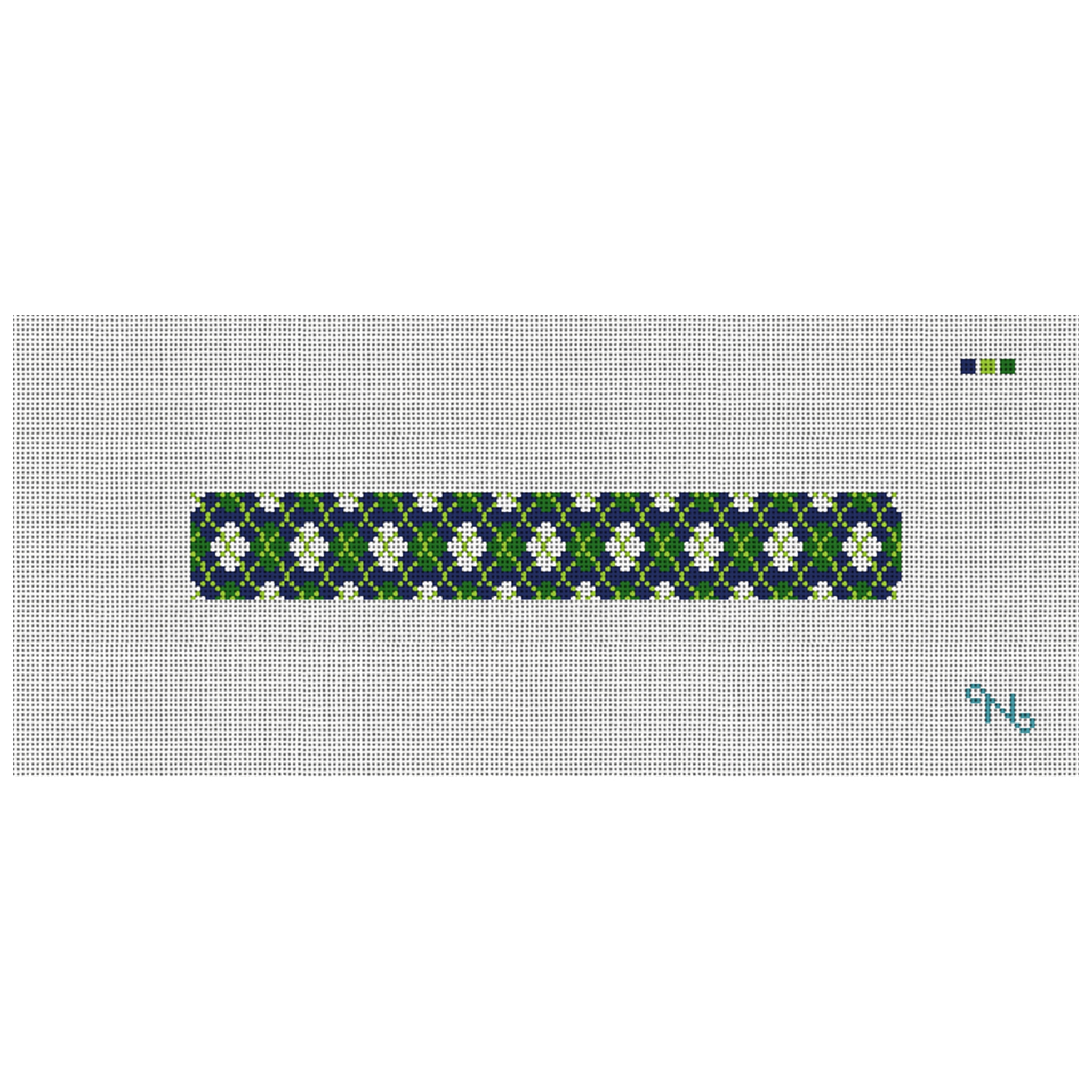 Golfer's Argyle Needlepoint Key Fob Kit