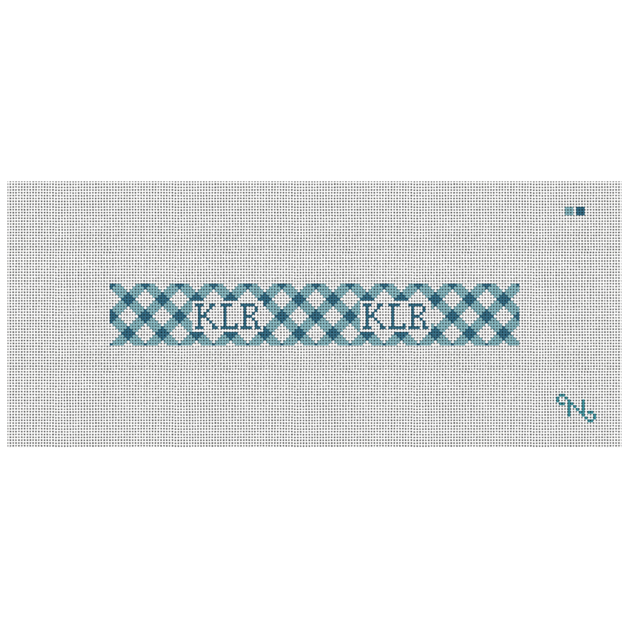 Gorgeous Gingham Needlepoint Key Fob Kit