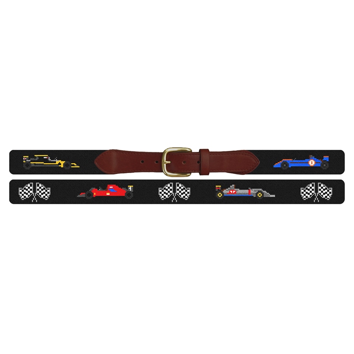 Grand Prix Needlepoint Belt 