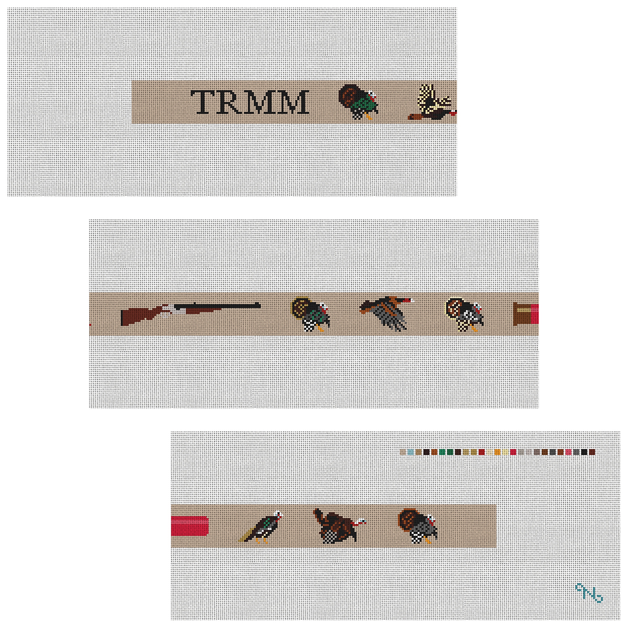 Grand Slam Turkey Needlepoint Belt Kit