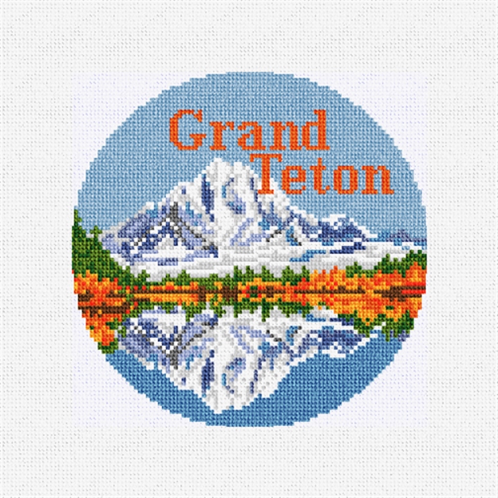Grand Teton National Park Needlepoint Ornament Kit