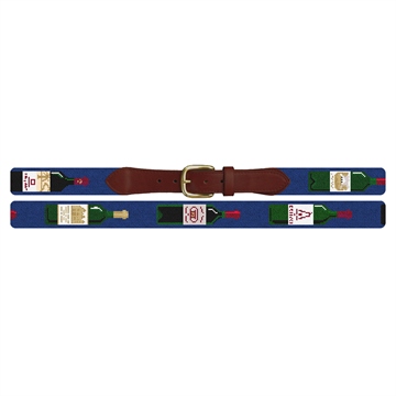 Grand Vins Wine Needlepoint Belt