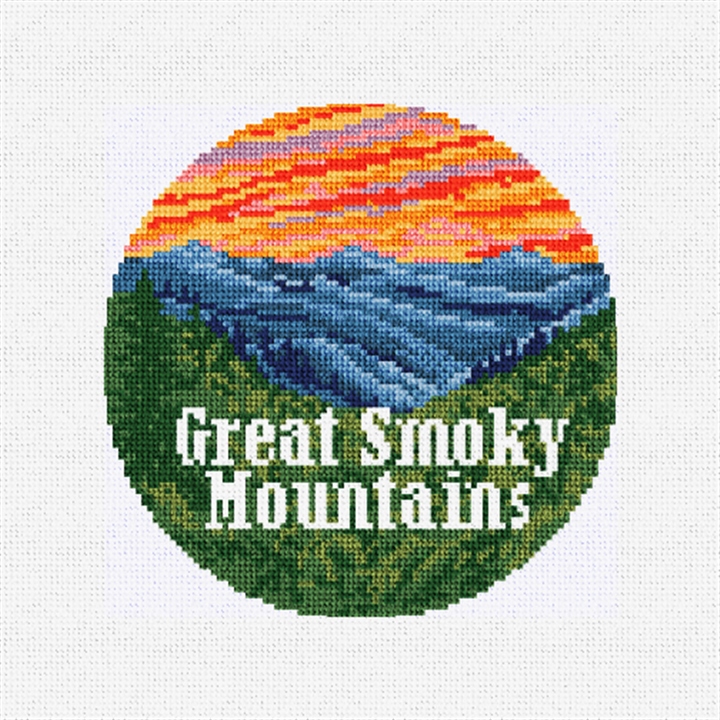Great Smoky Mountains Needlepoint Ornament Kit