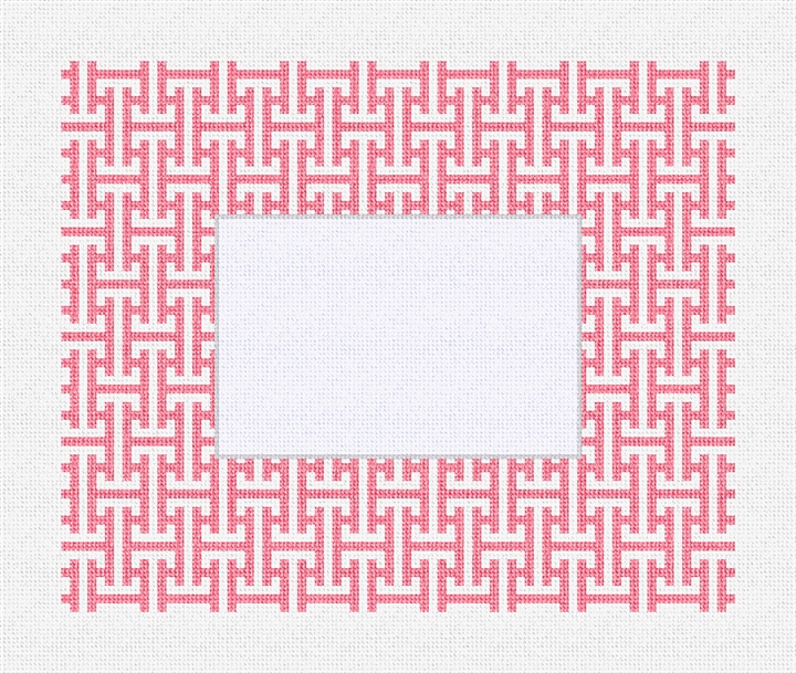 Greek Key Picture Frame Needlepoint Kit