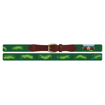 Green Island Golf Course Needlepoint Belt