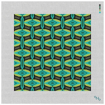 Green Mayotte Needlepoint Kit