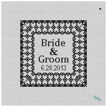 Grenelle Needlepoint Ring Bearer Pillow Kit