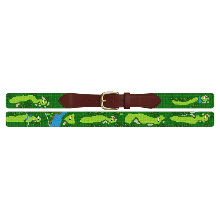 Gulph Mills Golf Club Needlepoint Belt 