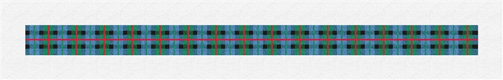 Gunn Tartan Needlepoint Dog Collar Kit