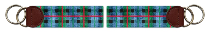 Gunn Tartan Needlepoint Key Fob