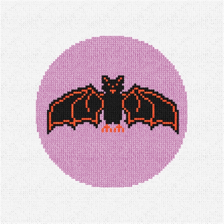 Halloween Bat Needlepoint Ornament Kit