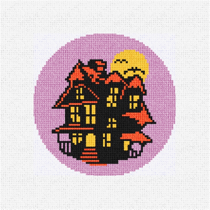 Halloween House Needlepoint Ornament Kit