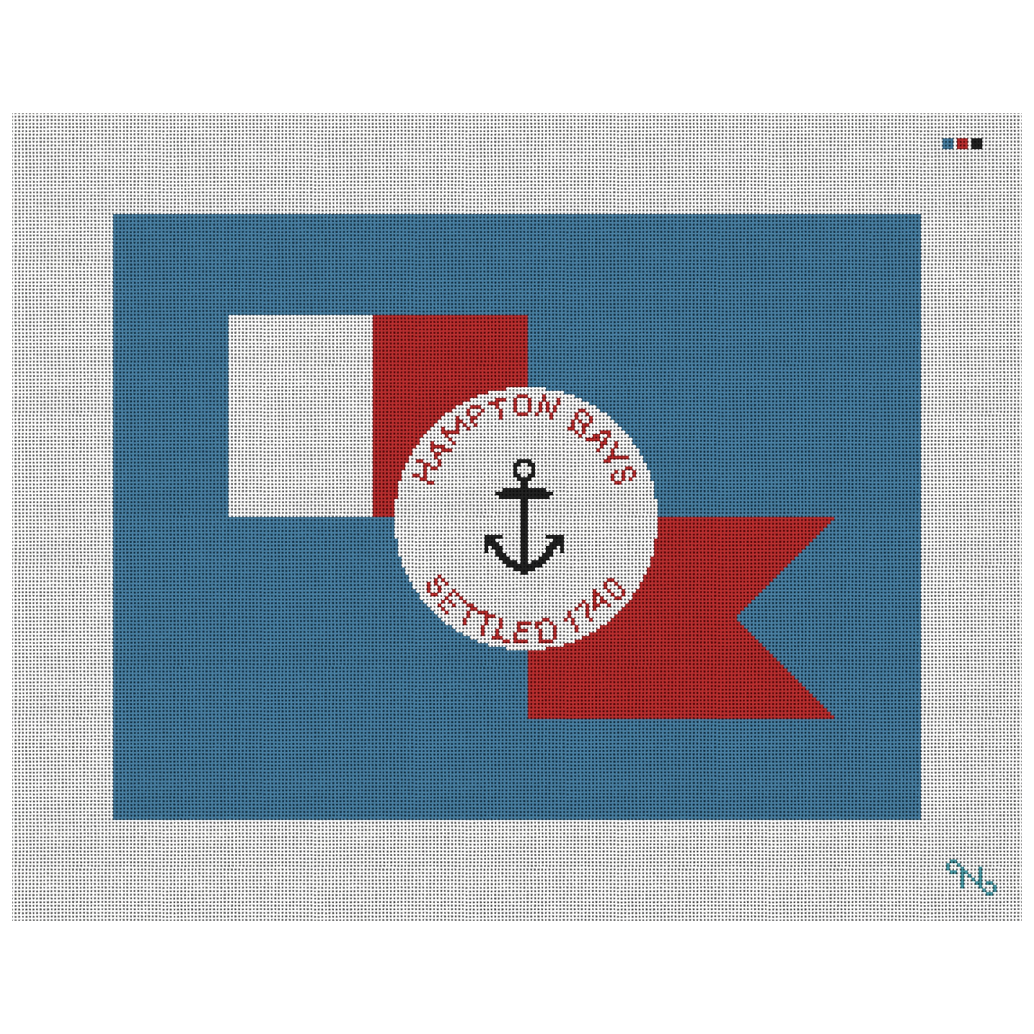 Hampton Bays Flag Needlepoint Pillow Kit