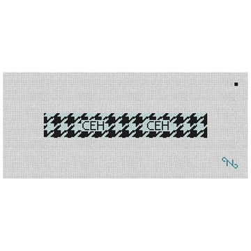 Handsome Houndstooth Needlepoint Key Fob Kit